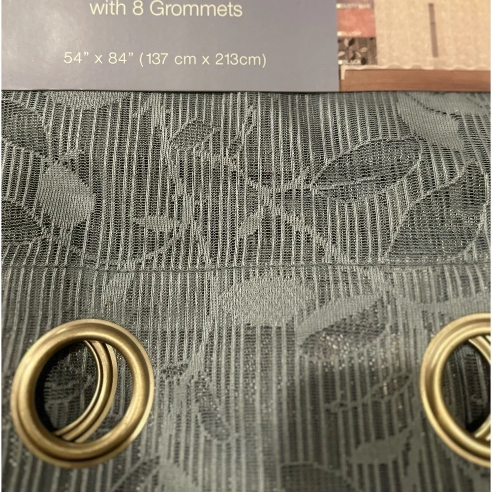 White Sheer Curtains Set of 2 panel 8 Grommets 54”x84”